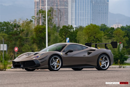Parachoques delantero DarwinPRO estilo Módena para Ferrari 488 Challenge Evo 2015-2020 | Compatible con GTB y Spider