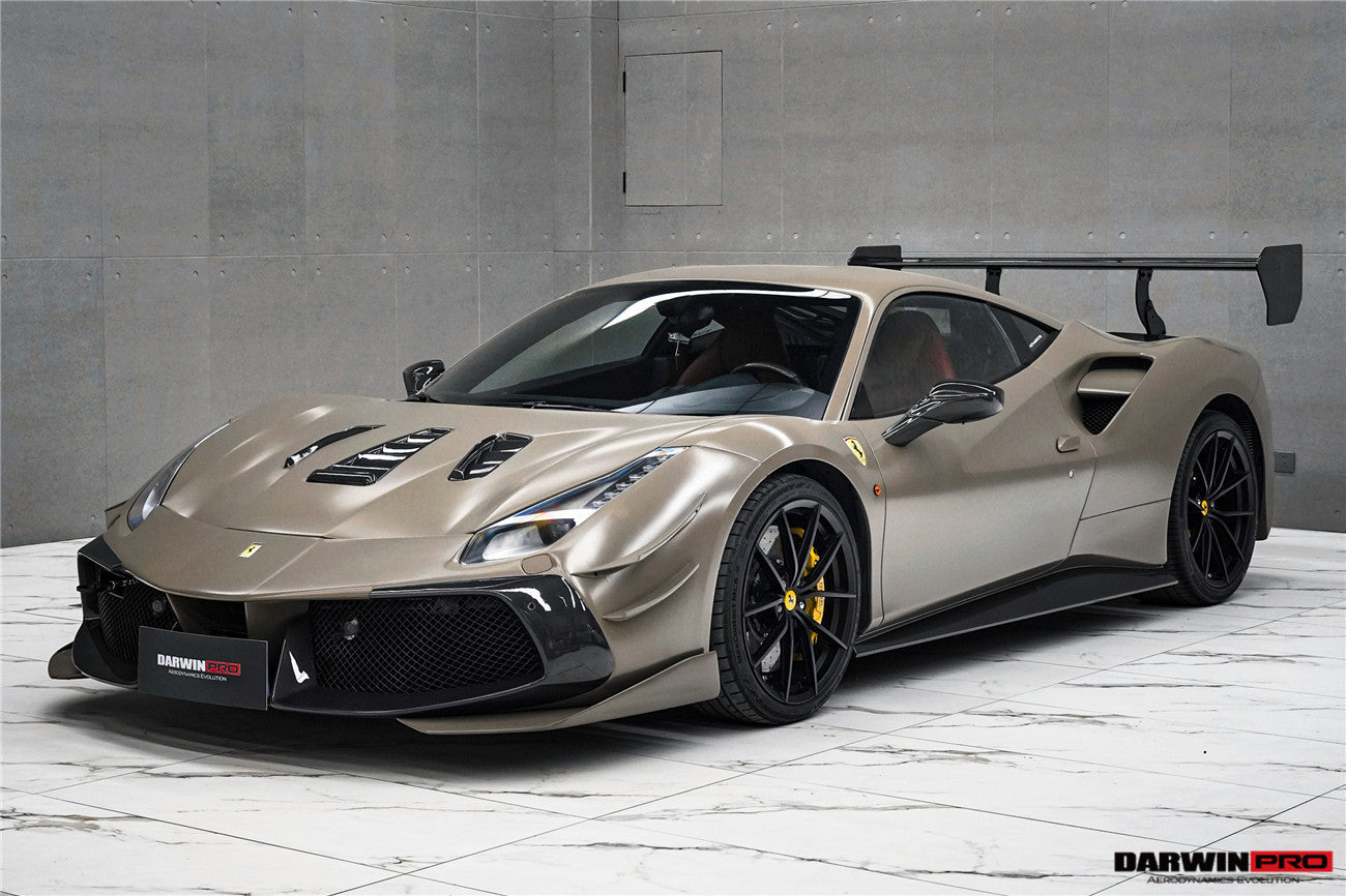DarwinPRO 2015-2020 Ferrari 488 Challenge Evo Modena Style Side Skirts | Fits GTB, Spider