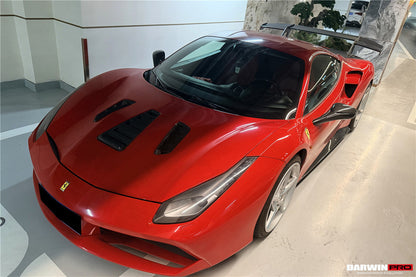 DarwinPro 2015-2020 Ferrari 488 GTB Partial Carbon Fiber Wing With Base DarwinPRO (SF90XX Style)