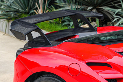 DarwinPro 2015-2020 Ferrari 488 GTB Partial Carbon Fiber Wing With Base DarwinPRO (SF90XX Style)