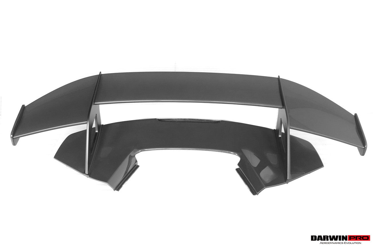 DarwinPro 2015-2020 Ferrari 488 GTB Partial Carbon Fiber Wing With Base DarwinPRO (SF90XX Style)