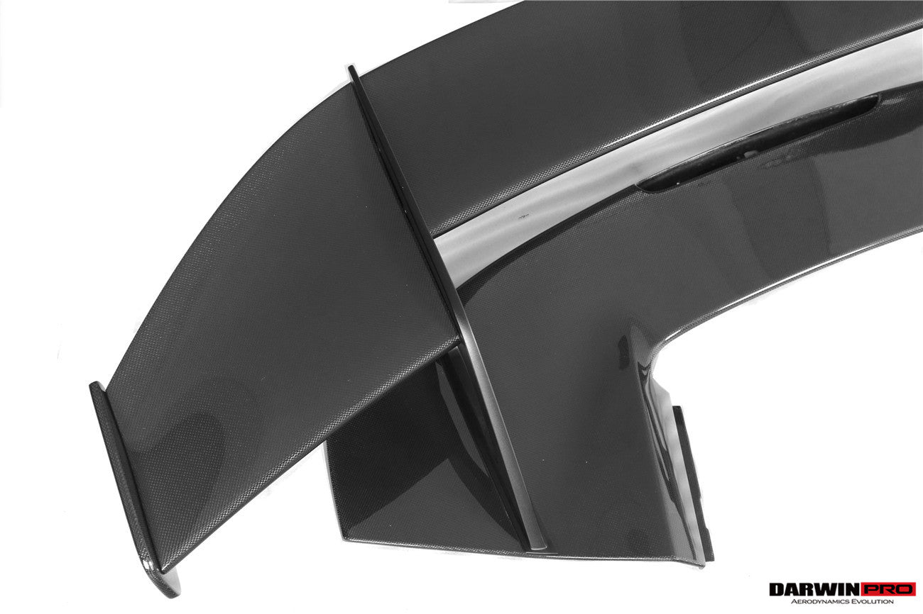 DarwinPro 2015-2020 Ferrari 488 GTB Partial Carbon Fiber Wing With Base DarwinPRO (SF90XX Style)