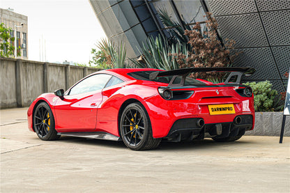 DarwinPro 2015-2020 Ferrari 488 GTB Carbon Fiber Wing DarwinPRO (SF90XX Style)
