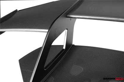 DarwinPro 2015-2020 Ferrari 488 GTB Partial Carbon Fiber Wing With Base DarwinPRO (SF90XX Style)