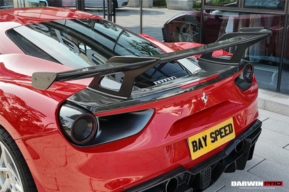 DarwinPro 2015-2020 Ferrari 488 GTB Carbon Fiber Wing DarwinPRO (SF90XX Style)