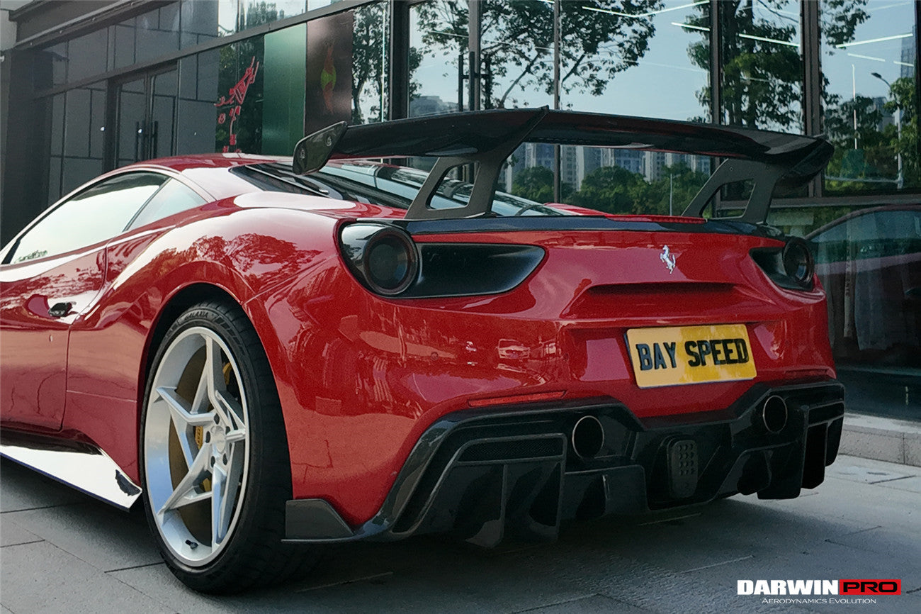 DarwinPro 2015-2020 Ferrari 488 GTB Carbon Fiber Wing DarwinPRO (SF90XX Style)