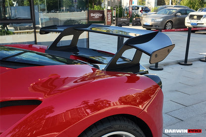 DarwinPro 2015-2020 Ferrari 488 GTB Partial Carbon Fiber Wing With Base DarwinPRO (SF90XX Style)