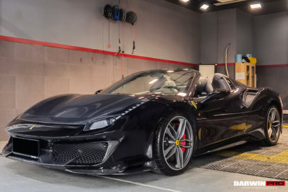 DarwinPRO 2015-2020 Ferrari 488 GTB | Spider Pista Style Carbon Fiber Quarter Panel Side Scoops