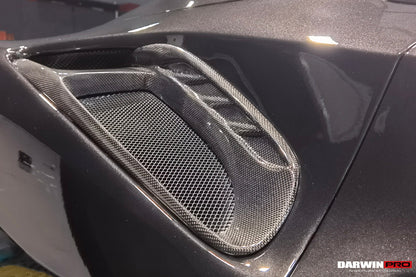 DarwinPRO 2015-2020 Ferrari 488 GTB | Spider Pista Style Carbon Fiber Quarter Panel Side Scoops