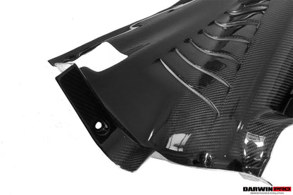 DarwinPRO Autoclave Carbon Fiber Engine Bay Panels With Heat Protection | 2015-2022 Ferrari 488 GTB/Pista/F8