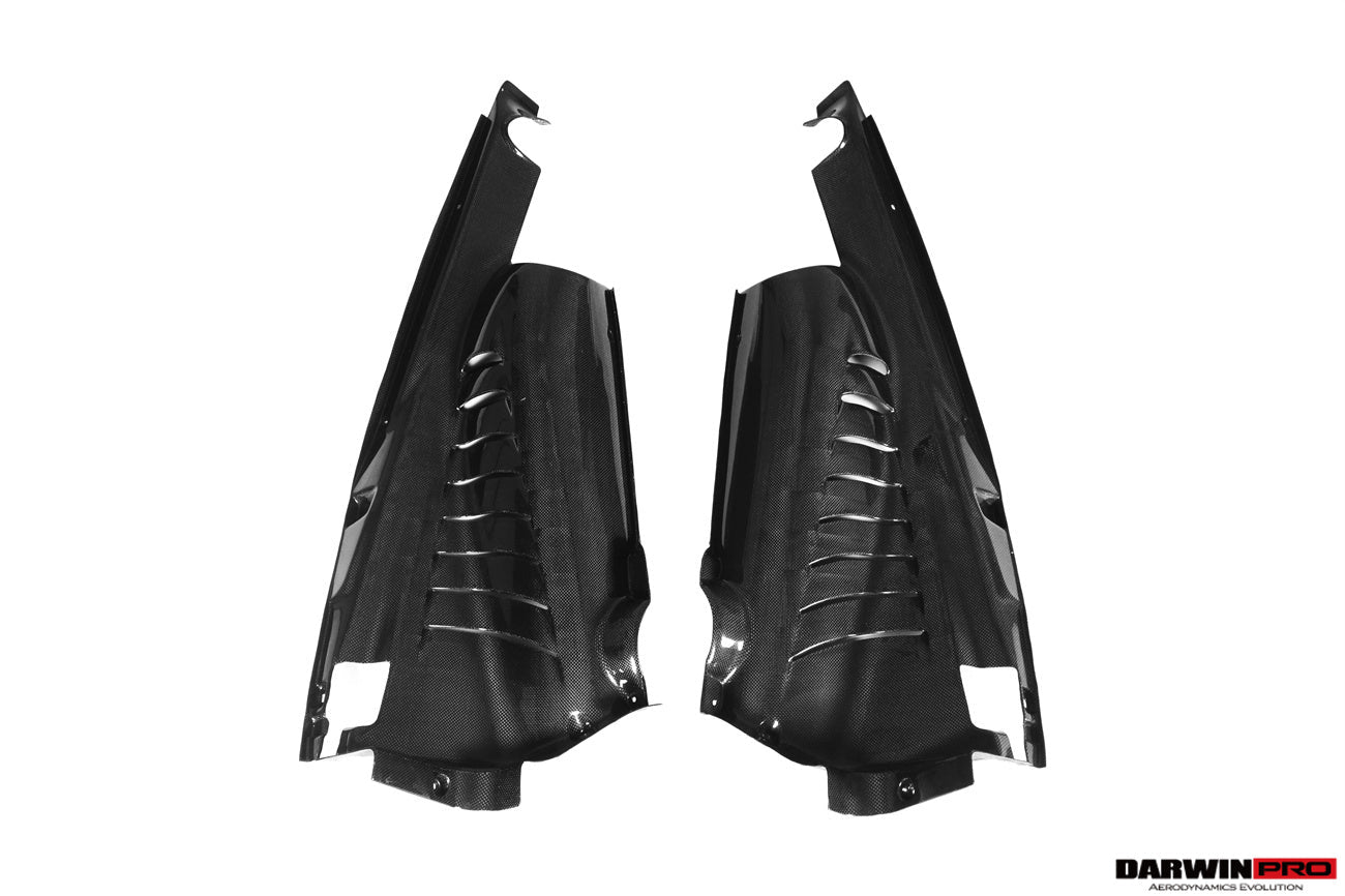 DarwinPRO Autoclave Carbon Fiber Engine Bay Panels With Heat Protection | 2015-2022 Ferrari 488 GTB/Pista/F8