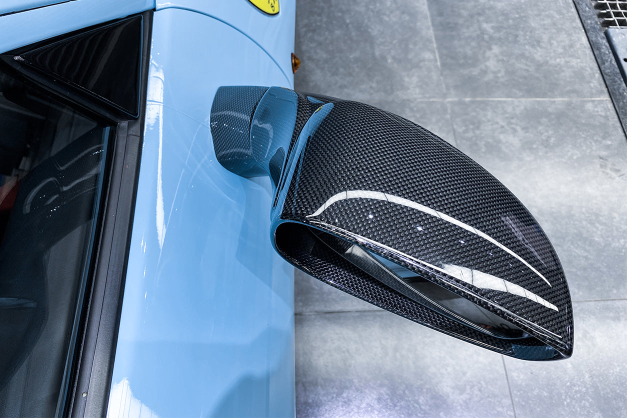 DarwinPRO 2015-2020 Ferrari 488 GTB & Spider Carbon Fiber Mirror House & Base Replacement