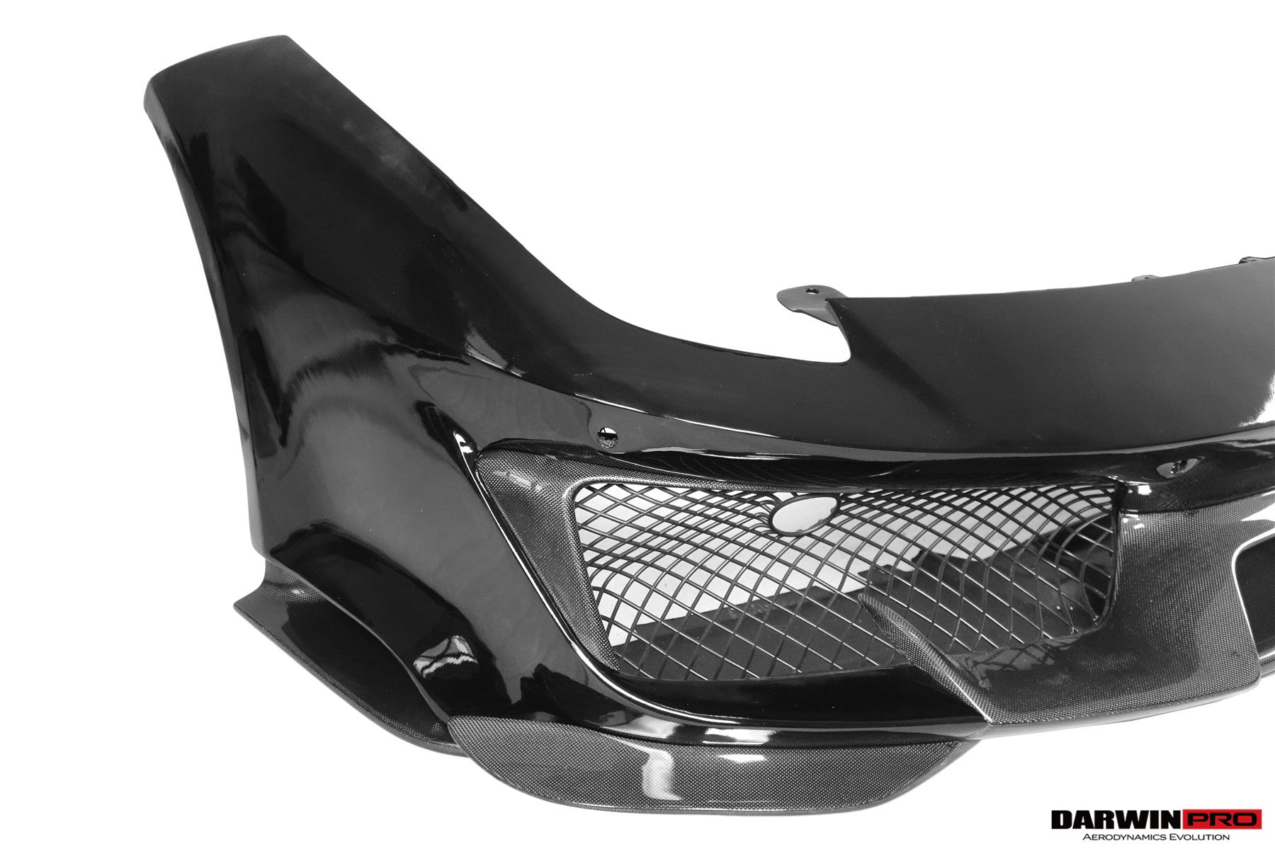 DarwinPRO 2015-2020 Ferrari 488 GTB | Spider Pista Style Carbon Fiber Front Bumper Set with Hood