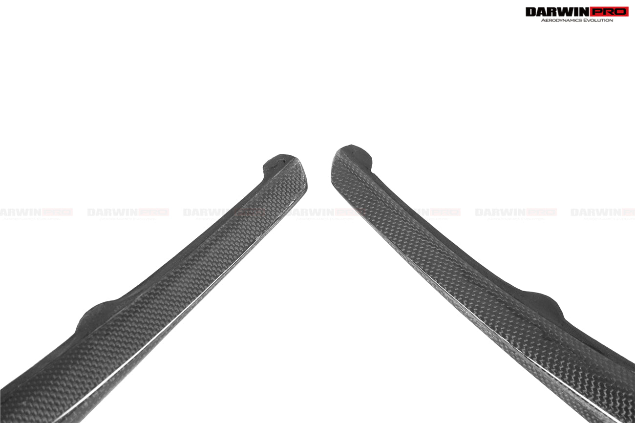 DarwinPRO Carbon Fiber Front Bumper Vent Canards | 2018-2022 Ferrari 488 Pista