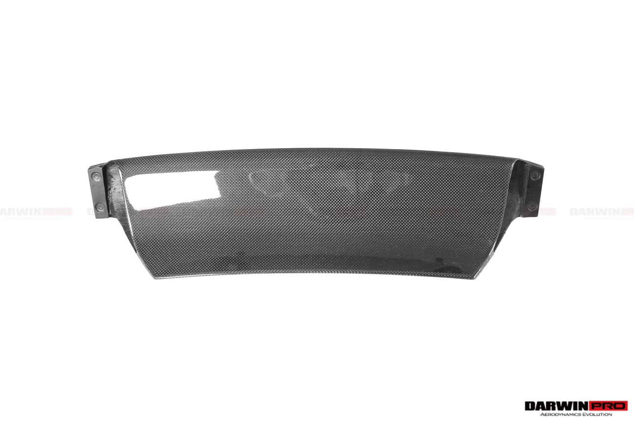 DarwinPRO Carbon Fiber Front Bumper Low Center Chin Splitter | 2018-2022 Ferrari 488 Pista