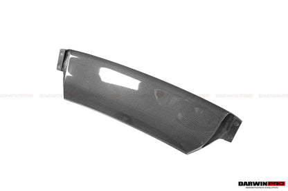 DarwinPRO Carbon Fiber Front Bumper Low Center Chin Splitter | 2018-2022 Ferrari 488 Pista