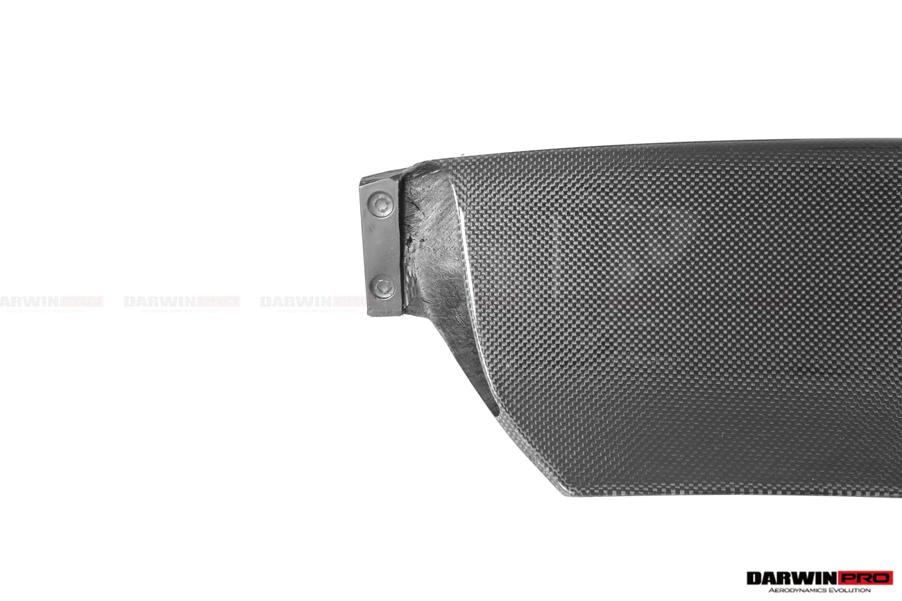 DarwinPRO Carbon Fiber Front Bumper Low Center Chin Splitter | 2018-2022 Ferrari 488 Pista