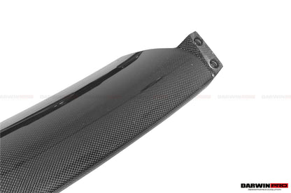 DarwinPRO Carbon Fiber Front Bumper Low Center Chin Splitter | 2018-2022 Ferrari 488 Pista