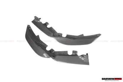 Divisor lateral de parachoques delantero de fibra de carbono DarwinPRO para Ferrari 488 Pista 2018-2022