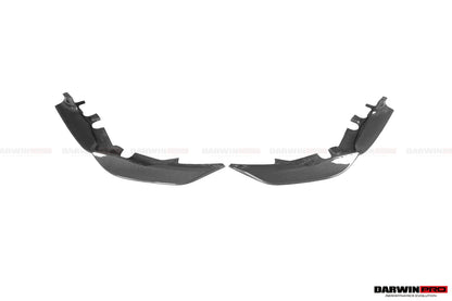Divisor lateral de parachoques delantero de fibra de carbono DarwinPRO para Ferrari 488 Pista 2018-2022