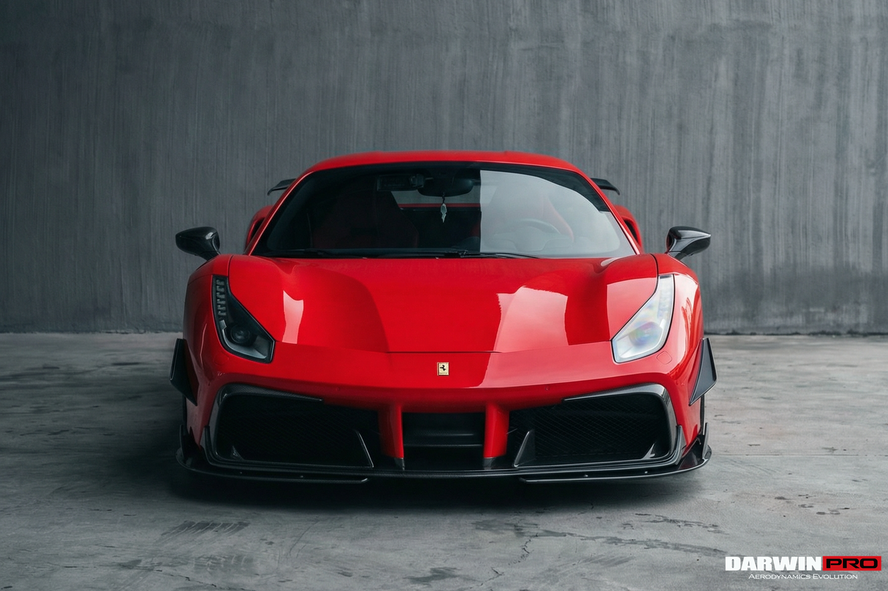 DarwinPRO 2015-2020 Ferrari 488 GTB & Spider iMP-Performance Carbon Fiber Front Bumper Canards