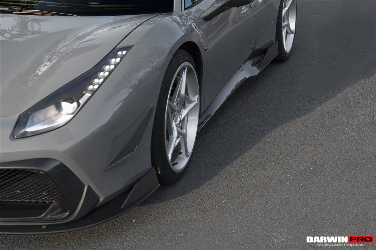 DarwinPRO 2015-2020 Ferrari 488 GTB & Spider iMP-Performance Carbon Fiber Front Bumper Canards