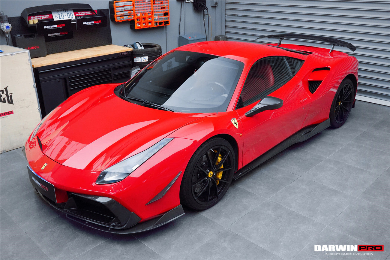 DarwinPRO 2015-2020 Ferrari 488 GTB & Spider iMP-Performance Carbon Fiber Front Bumper Canards