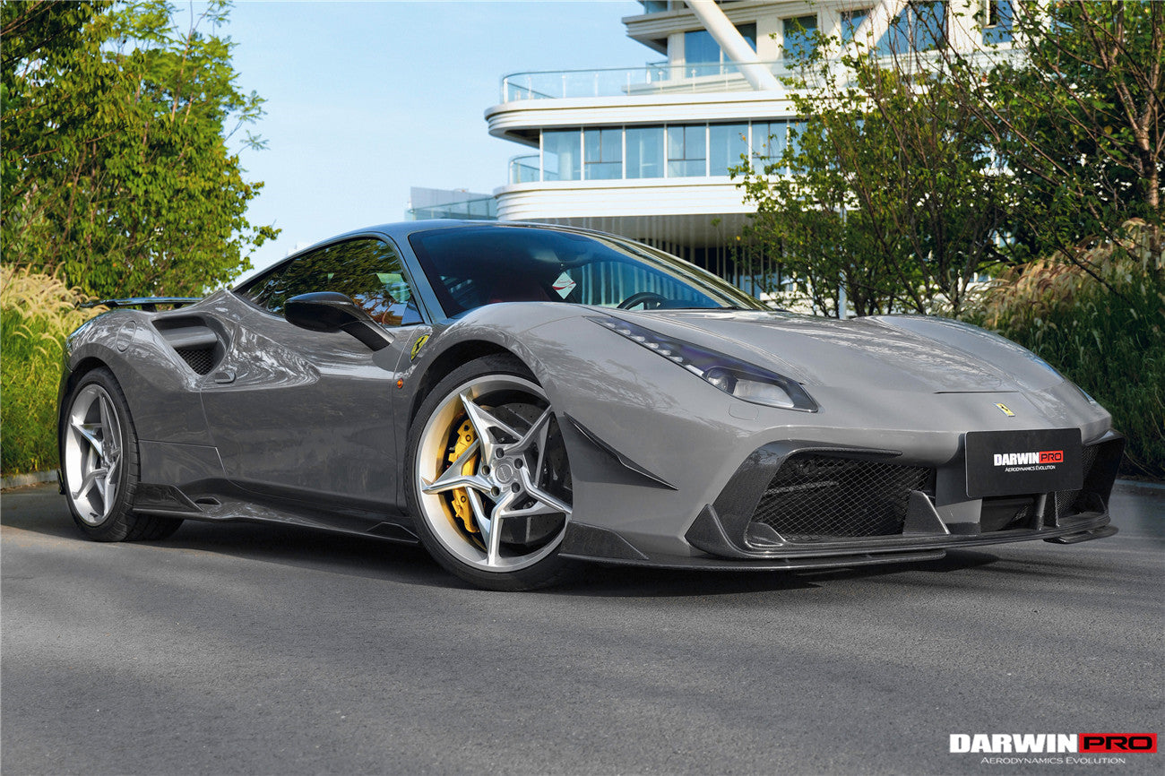 DarwinPRO 2015-2020 Ferrari 488 GTB & Spider iMP-Performance Carbon Fiber Side Skirts Under Board