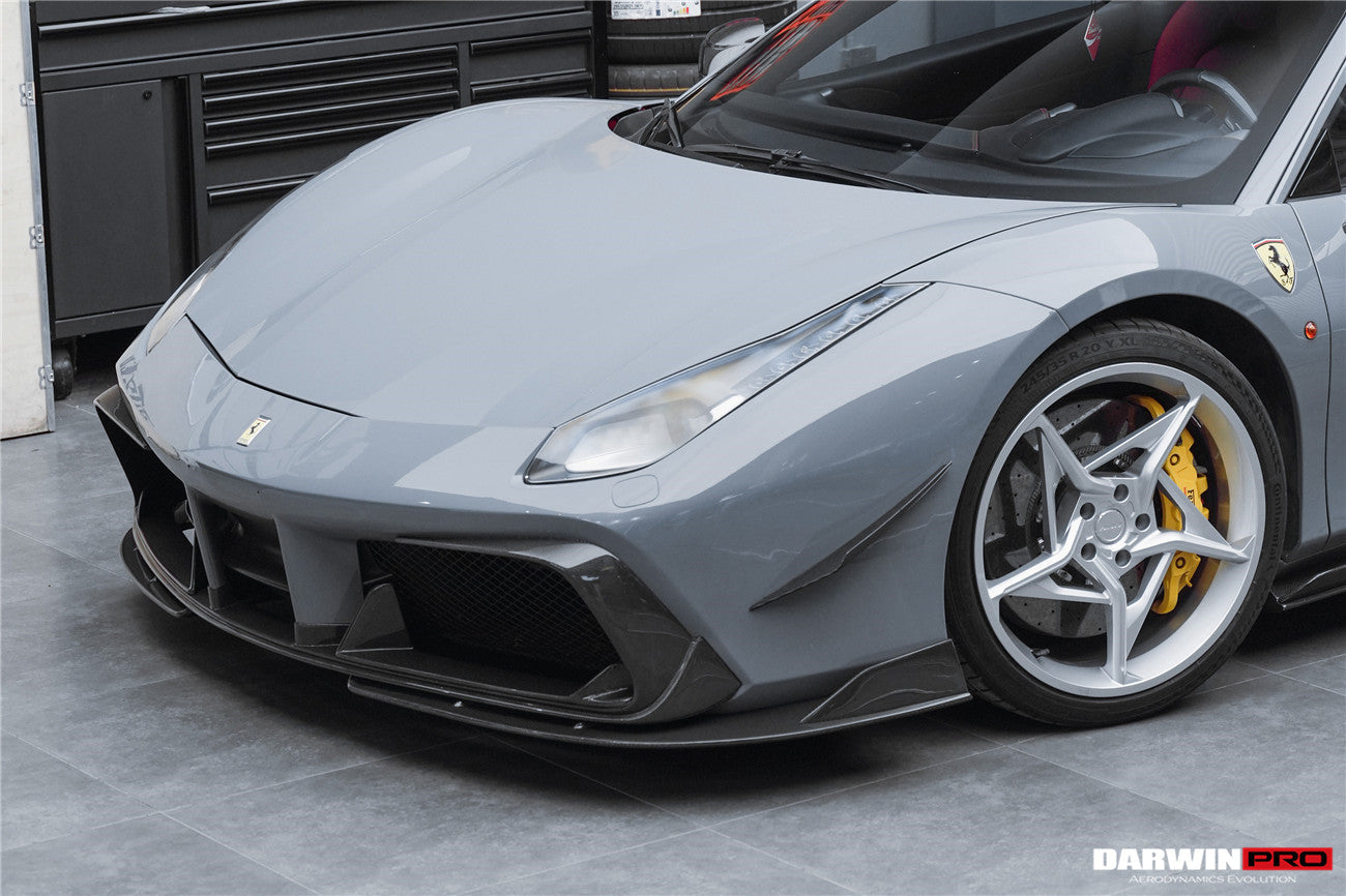 DarwinPRO iMP-Performance Carbon Fiber Front Lip | 2015-2020 Ferrari 488 GTB & Spider
