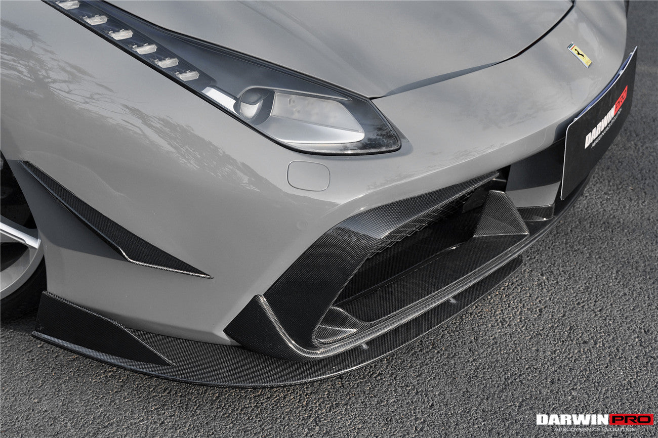 DarwinPRO iMP-Performance Carbon Fiber Front Lip | 2015-2020 Ferrari 488 GTB & Spider