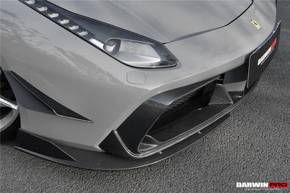 DarwinPRO iMP-Performance Carbon Fiber Front Lip | 2015-2020 Ferrari 488 GTB & Spider
