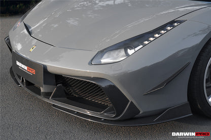 DarwinPRO iMP-Performance Carbon Fiber Front Lip | 2015-2020 Ferrari 488 GTB & Spider