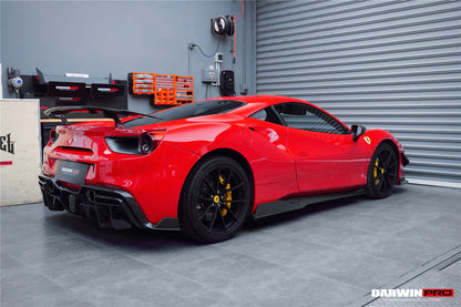 DarwinPRO 2015-2020 Ferrari 488 GTB & Spider iMP-Performance Carbon Fiber Side Skirts Under Board