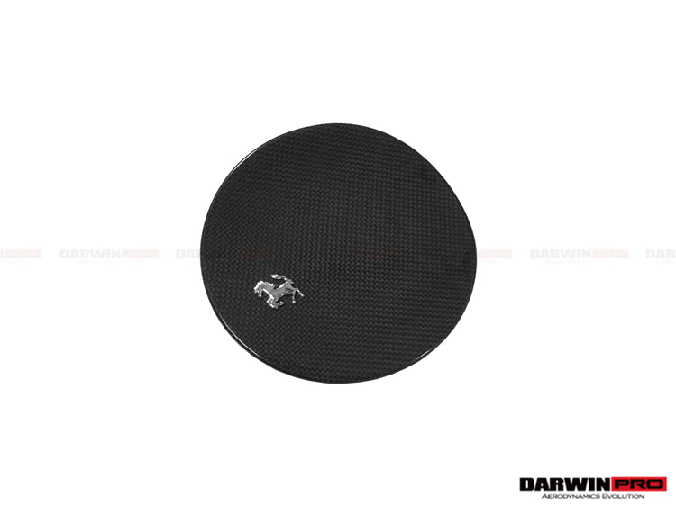 DarwinPRO 2017-2026 Ferrari 812 Superfast Dry Carbon Fiber Fuel Door With Logo Repalement