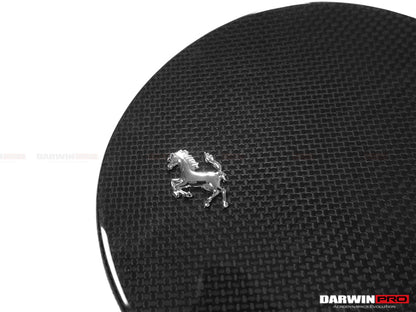 DarwinPRO 2017-2026 Ferrari 812 Superfast Dry Carbon Fiber Fuel Door With Logo Repalement