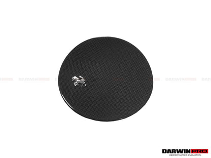 DarwinPRO 2017-2026 Ferrari 812 Superfast Dry Carbon Fiber Fuel Door With Logo Repalement