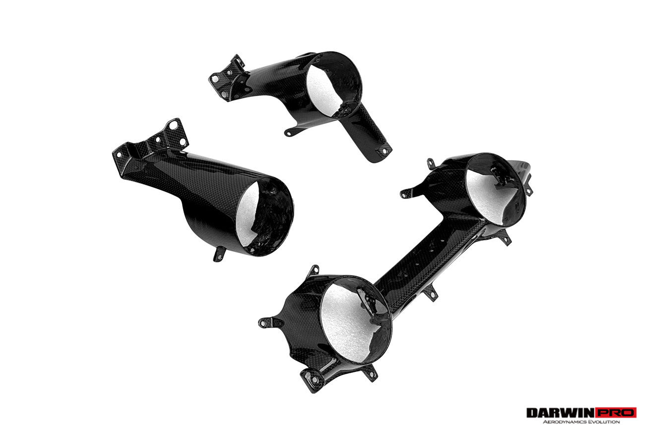 Reemplazo de moldura de panel de aire acondicionado de fibra de carbono seco estilo equipo original para Ferrari 812 Superfast y GTS DarwinPRO 2017-2026