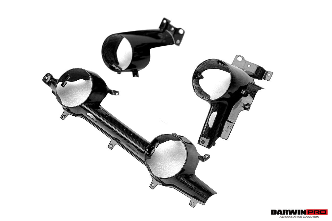 Reemplazo de moldura de panel de aire acondicionado de fibra de carbono seco estilo equipo original para Ferrari 812 Superfast y GTS DarwinPRO 2017-2026