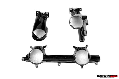 Reemplazo de moldura de panel de aire acondicionado de fibra de carbono seco estilo equipo original para Ferrari 812 Superfast y GTS DarwinPRO 2017-2026