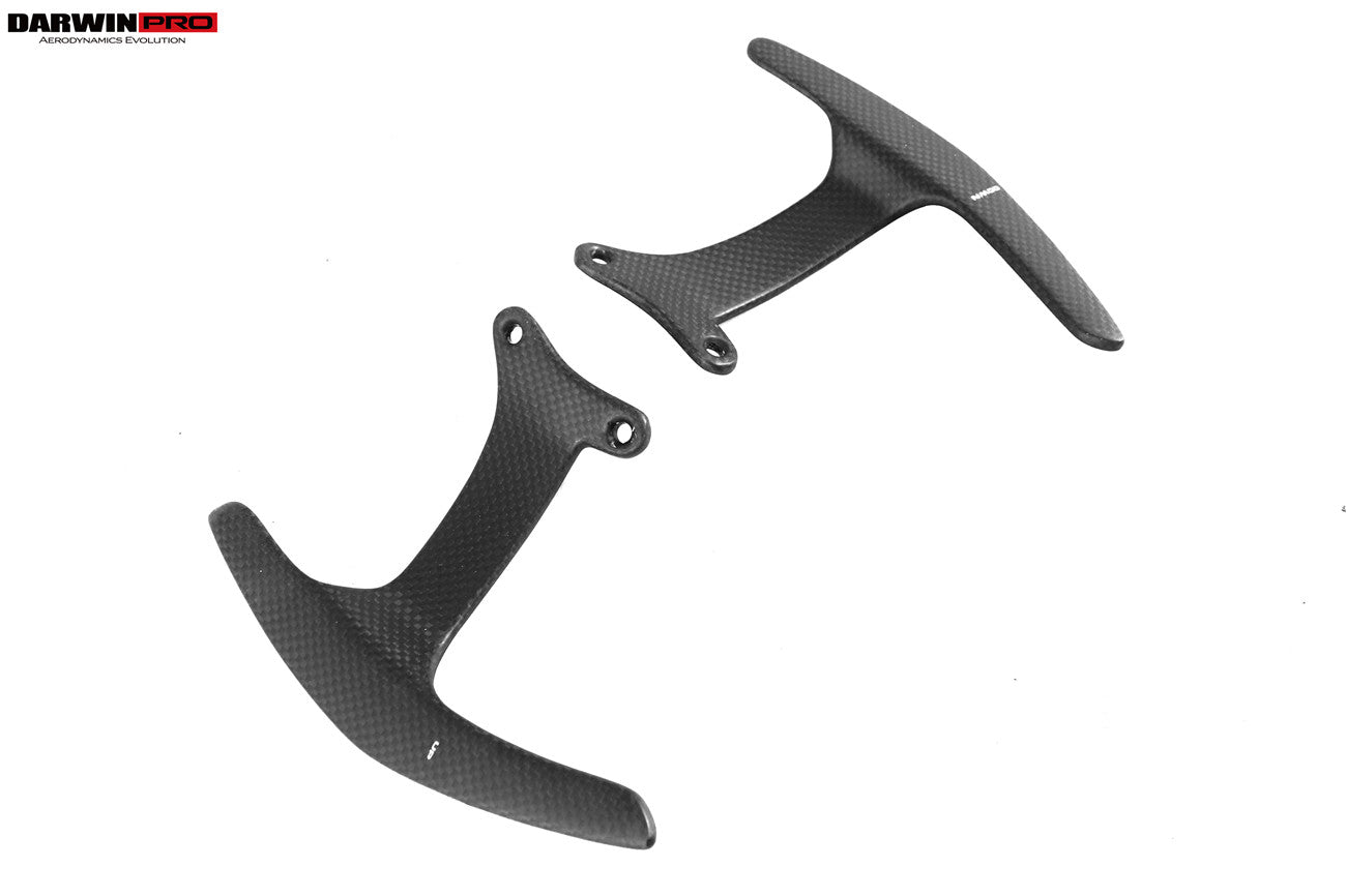 Levas de cambio DarwinPRO de fibra de carbono secas para Ferrari 488 GTB y Spider (2015-2020)