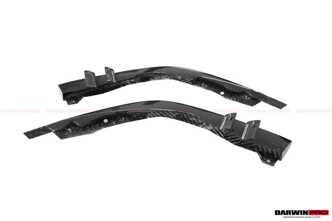 DarwinPRO 2019-2023 Ferrari F8 OE Style Autoclave Carbon Fiber Front Bumper Side Splitter