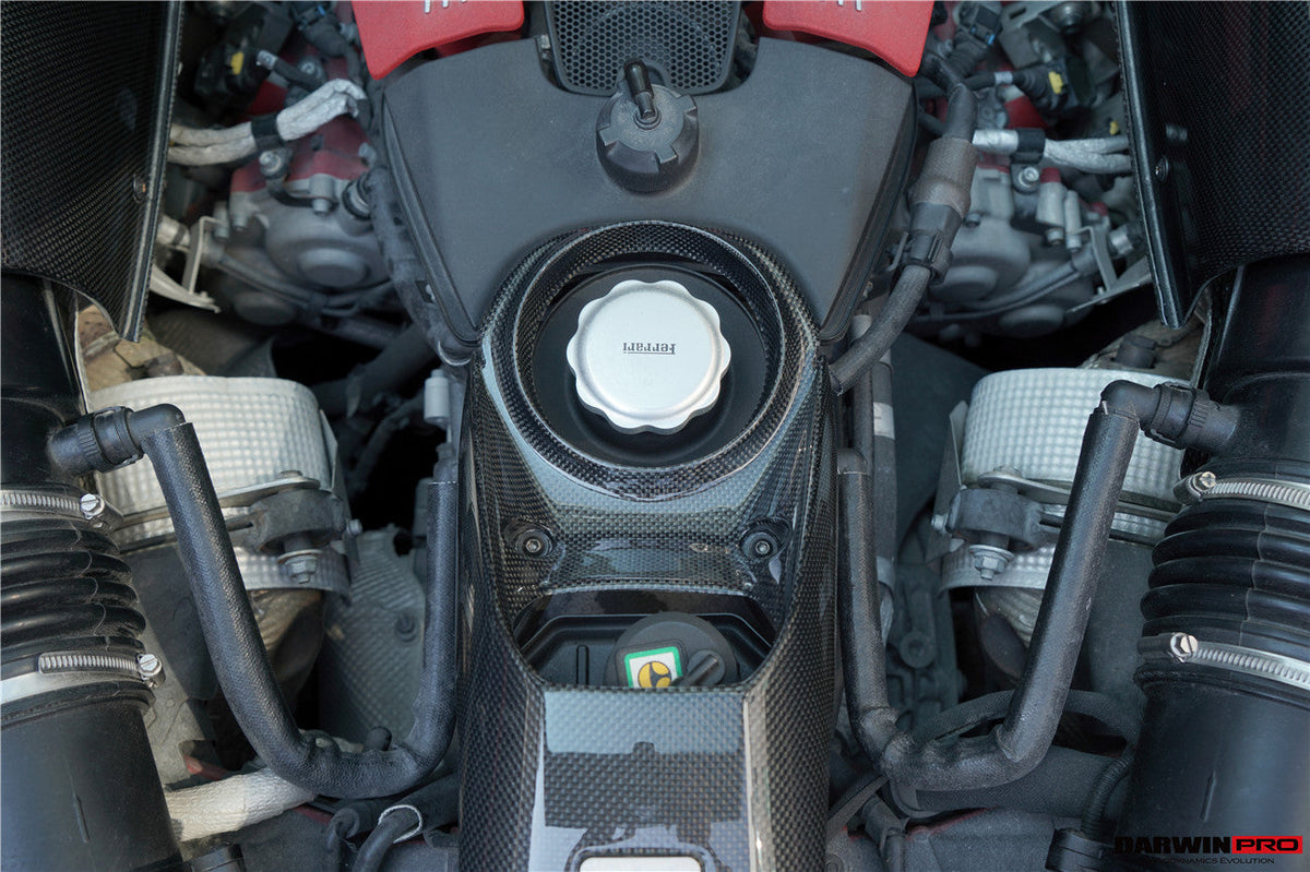 DarwinPRO 2019-2023 Ferrari F8 OE Style Autoclave Carbon Fiber Engine Lock