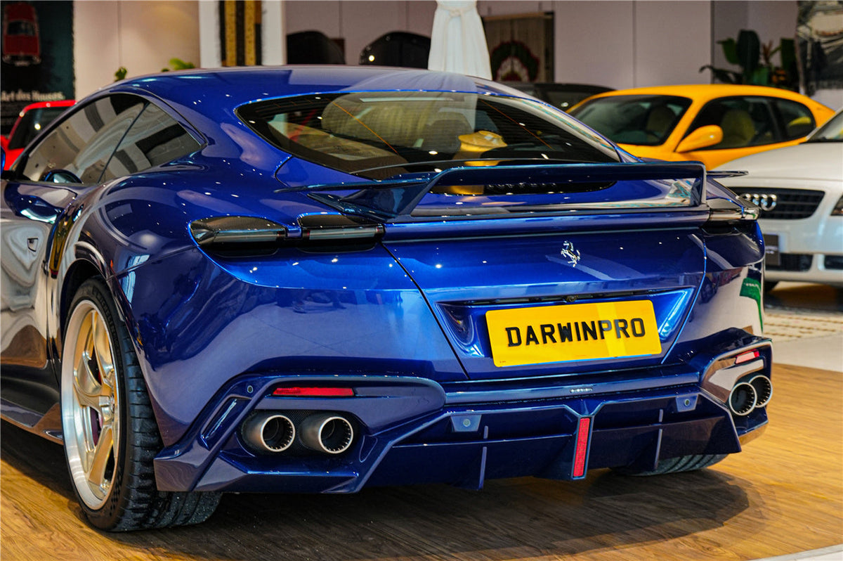 2020-UP Ferrari Roma Carbon Fiber Wing DarwinPRO (BKSS Design) (1X1CF9513BKSS-W)