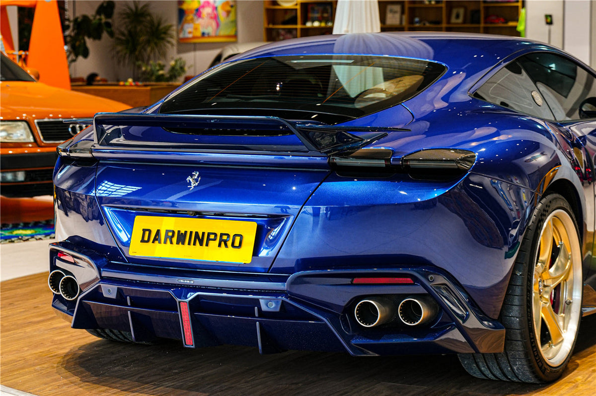 2020-UP Ferrari Roma Carbon Fiber Wing DarwinPRO (BKSS Design) (1X1CF9513BKSS-W)