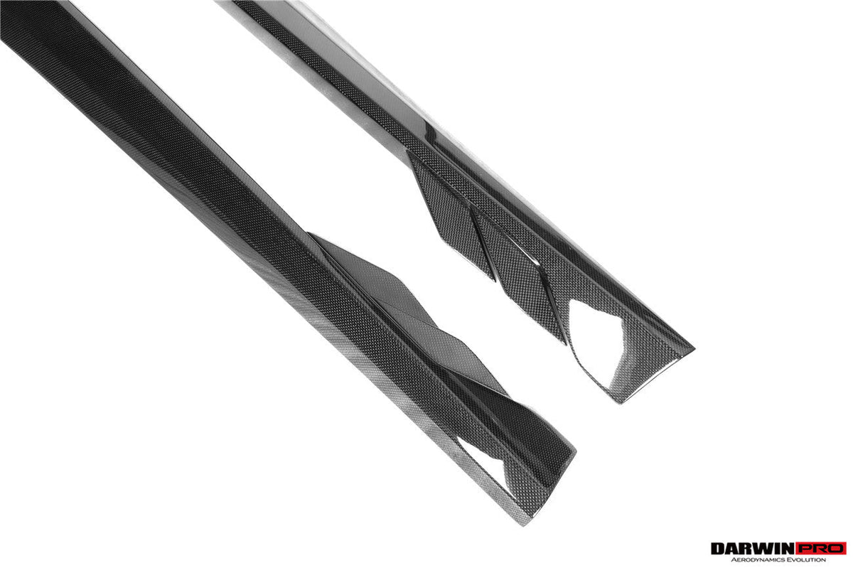 2020-UP Ferrari Roma Carbon Fiber Side Skirts DarwinPRO (BKSS Design) (1X1CF9513BKSS-SS)