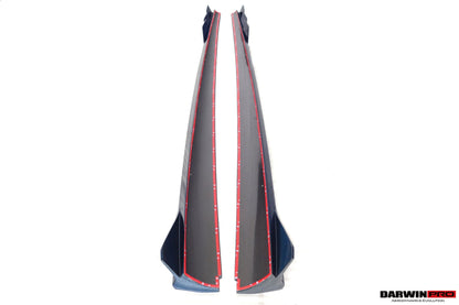 2020-UP Ferrari Roma Carbon Fiber Side Skirts DarwinPRO (BKSS Design) (1X1CF9513BKSS-SS)