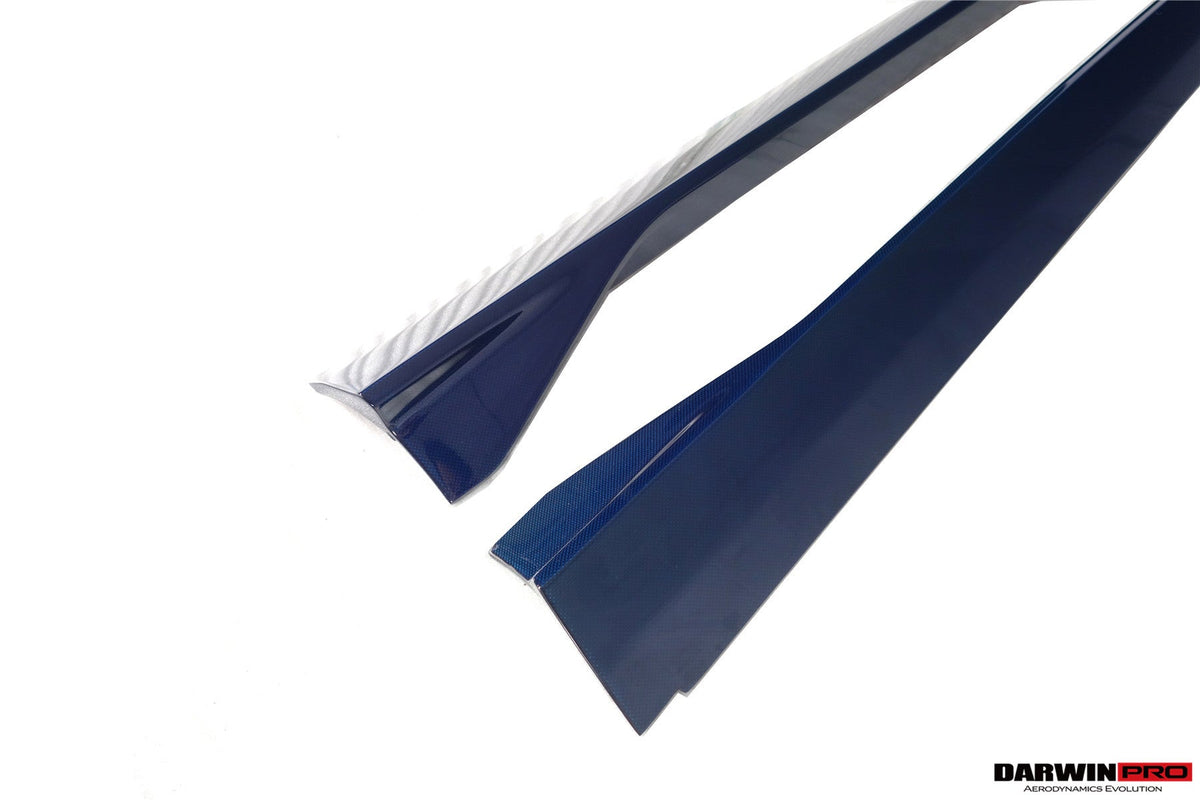 2020-UP Ferrari Roma Carbon Fiber Side Skirts DarwinPRO (BKSS Design) (1X1CF9513BKSS-SS)