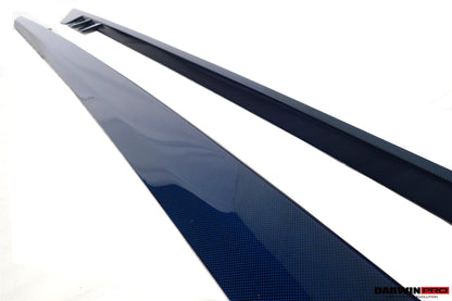 2020-UP Ferrari Roma Carbon Fiber Side Skirts DarwinPRO (BKSS Design) (1X1CF9513BKSS-SS)