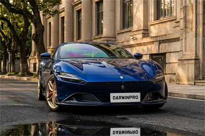 2020-UP Ferrari Roma Carbon Fiber Front Lip Splitter DarwinPRO (BKSS Design) (1X1CF9513BKSS-FL)