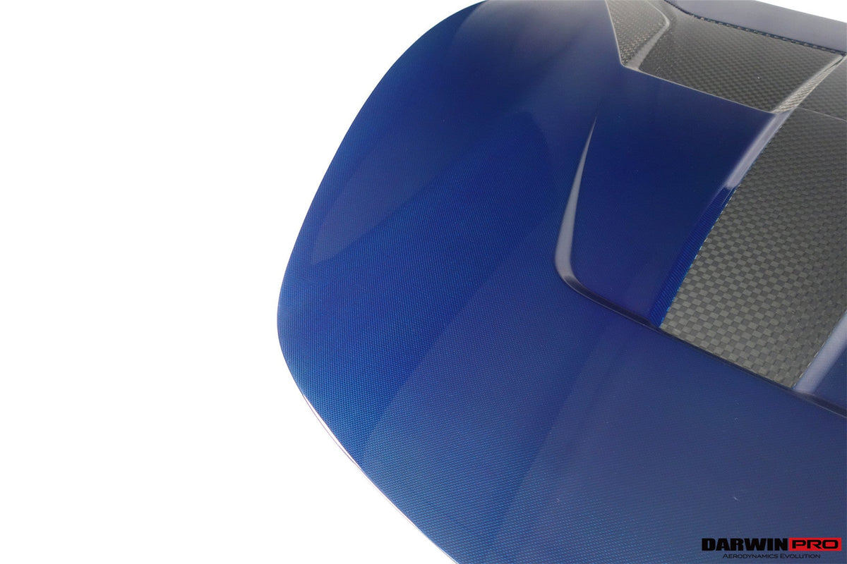 2020-UP Ferrari Roma Carbon Fiber Hood DarwinPRO (BKSS Design) (1X1CF9513BKSS-H)